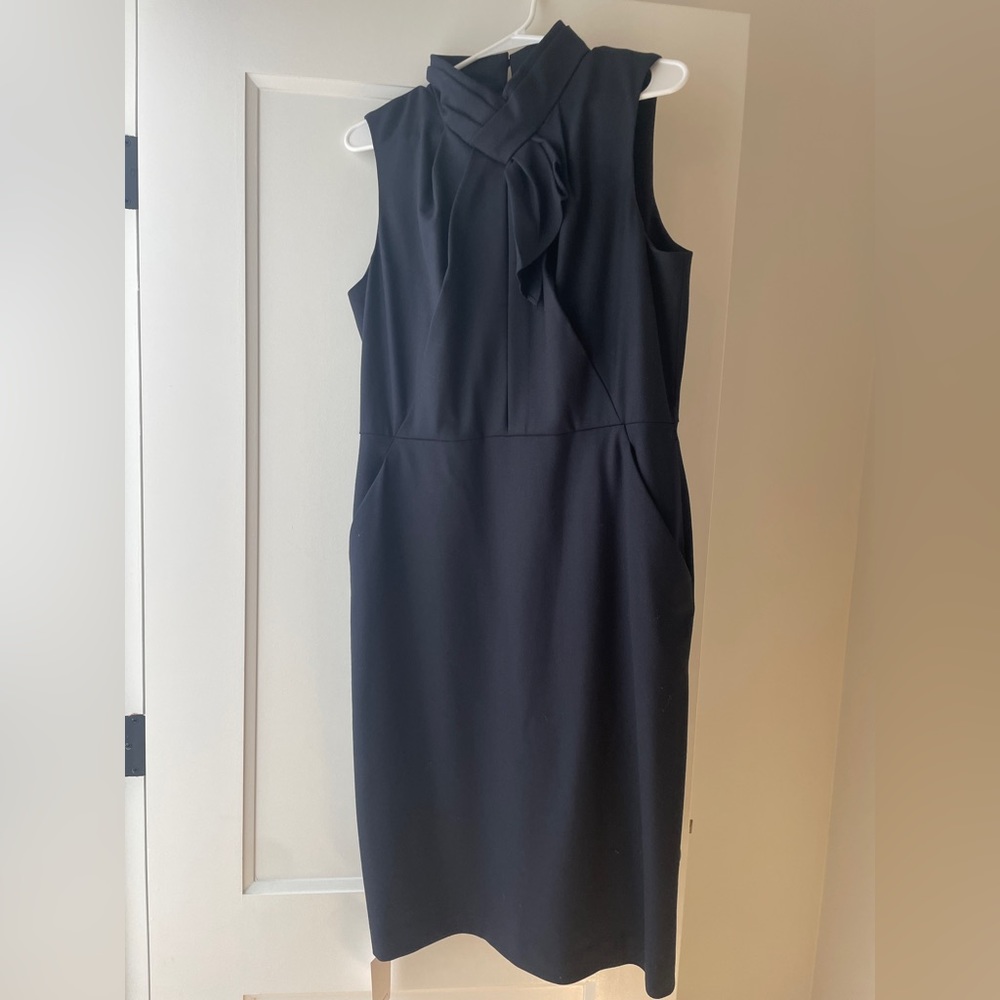 MM Lafleur navy dress.  Size 12.  New with tags, but missing belt.